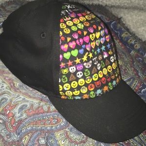 Colorful emoji hat